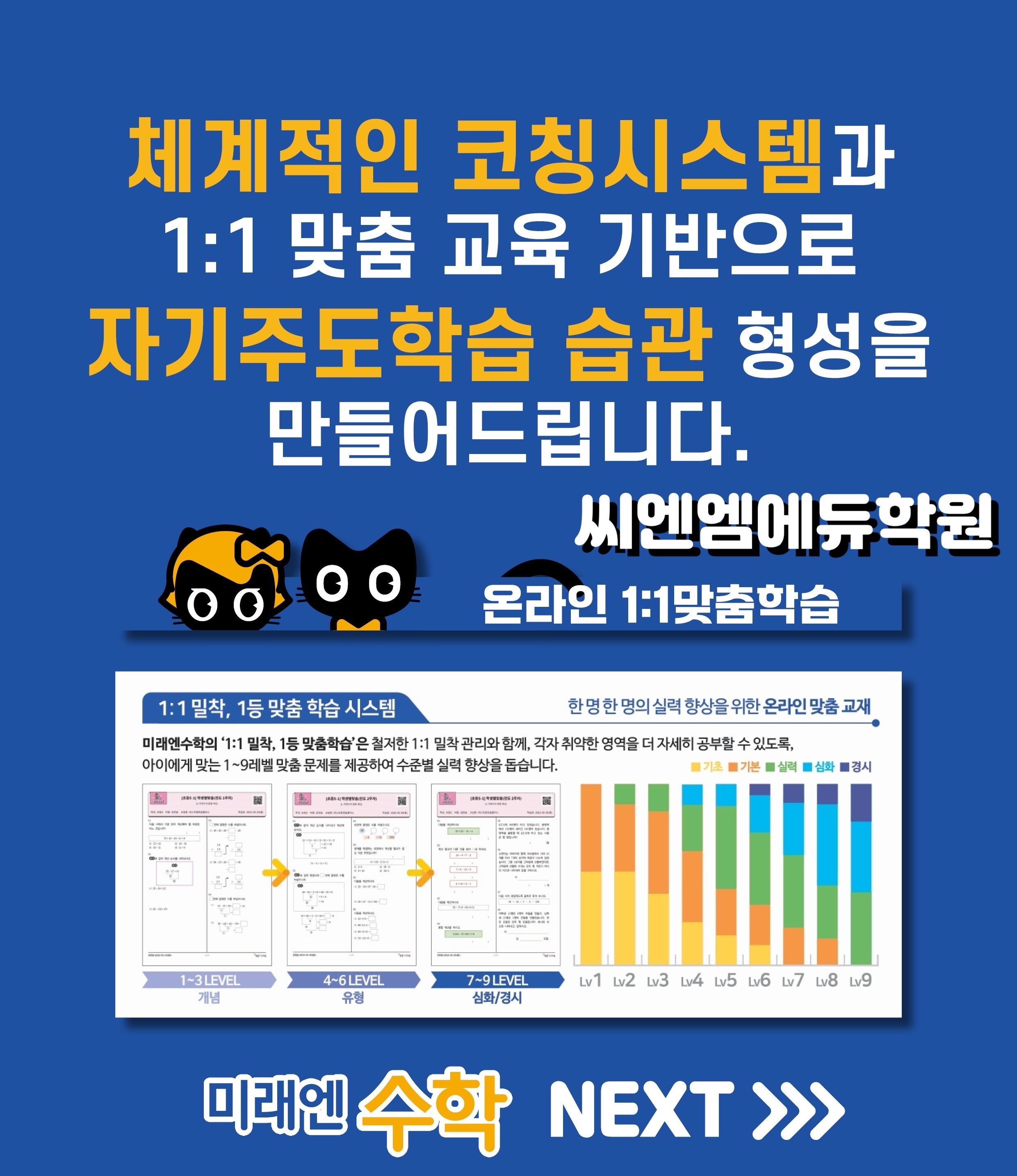 삼성영어셀레나 미래엔수학 기탄사고력교실 씨엔엠에듀학원 대표 이미지