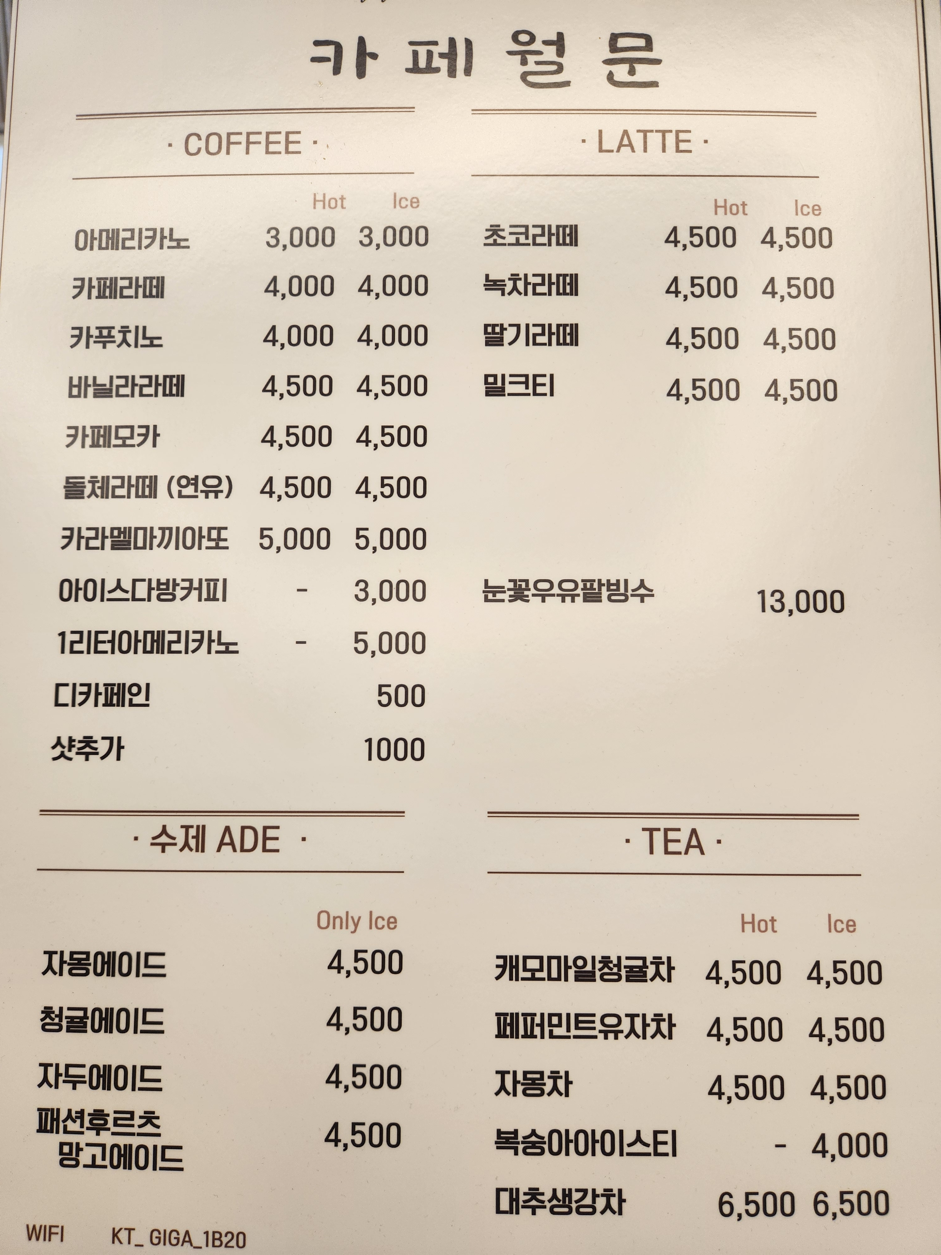 카페월문