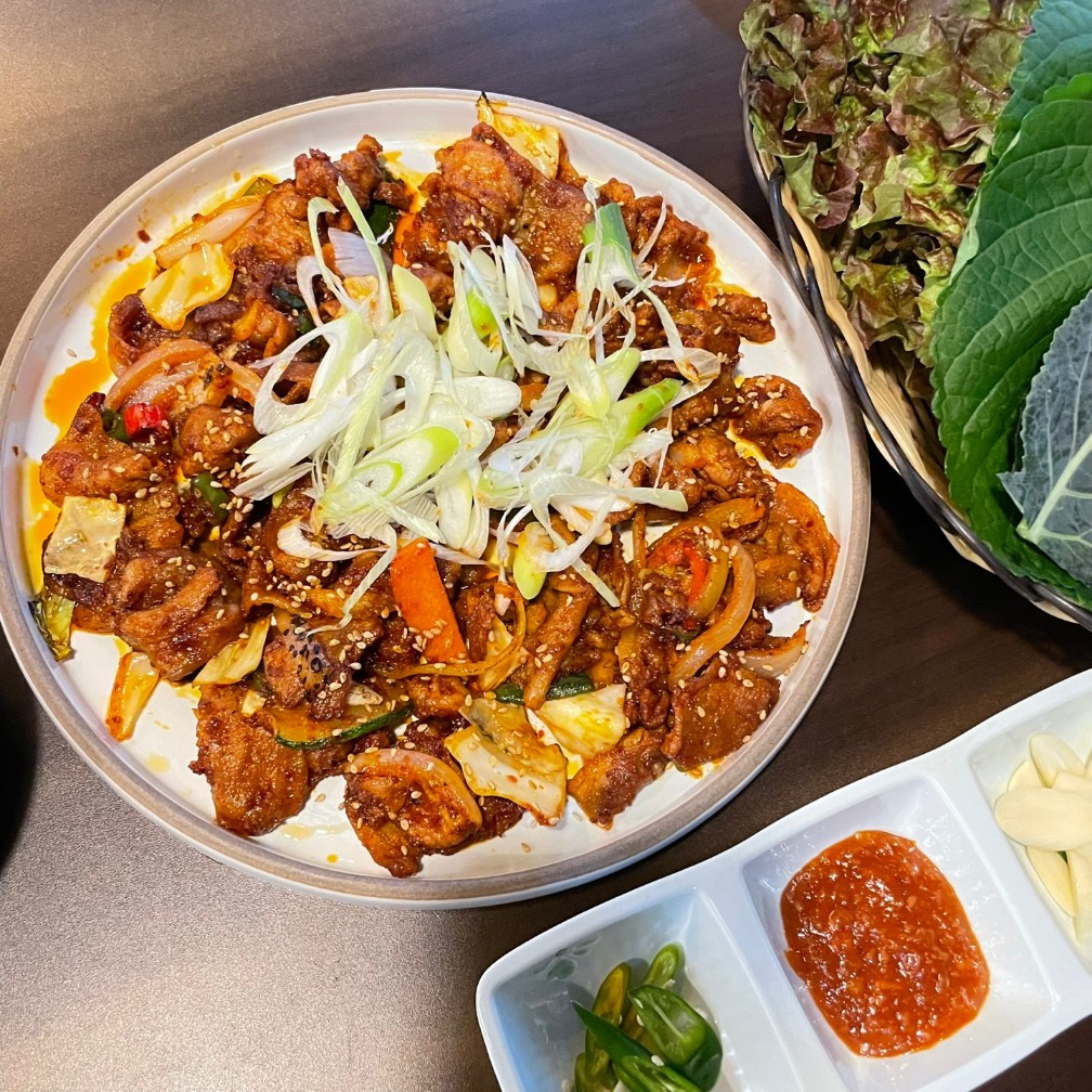 직화제육쌈밥정식(2인부터)
