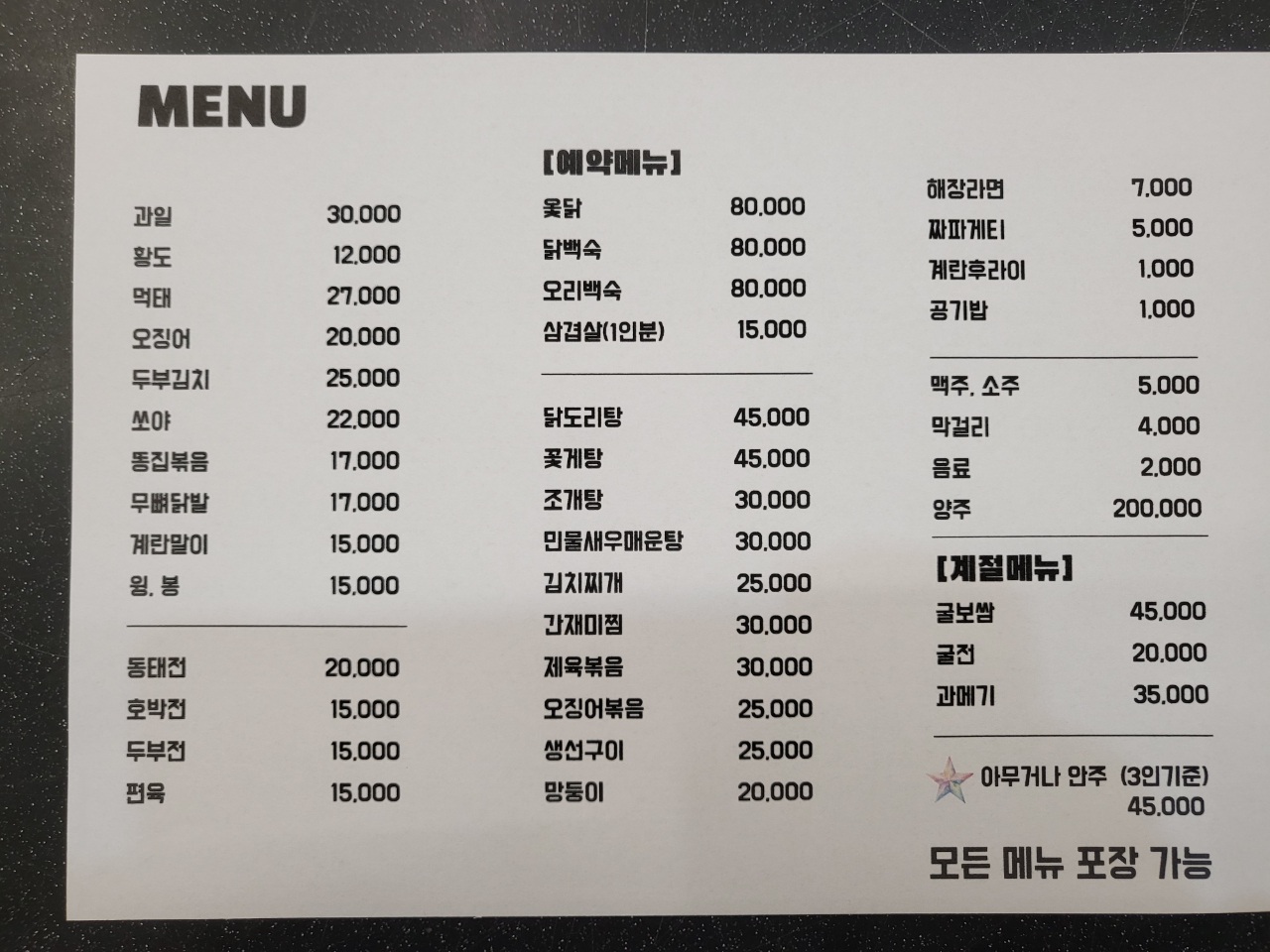 주안상