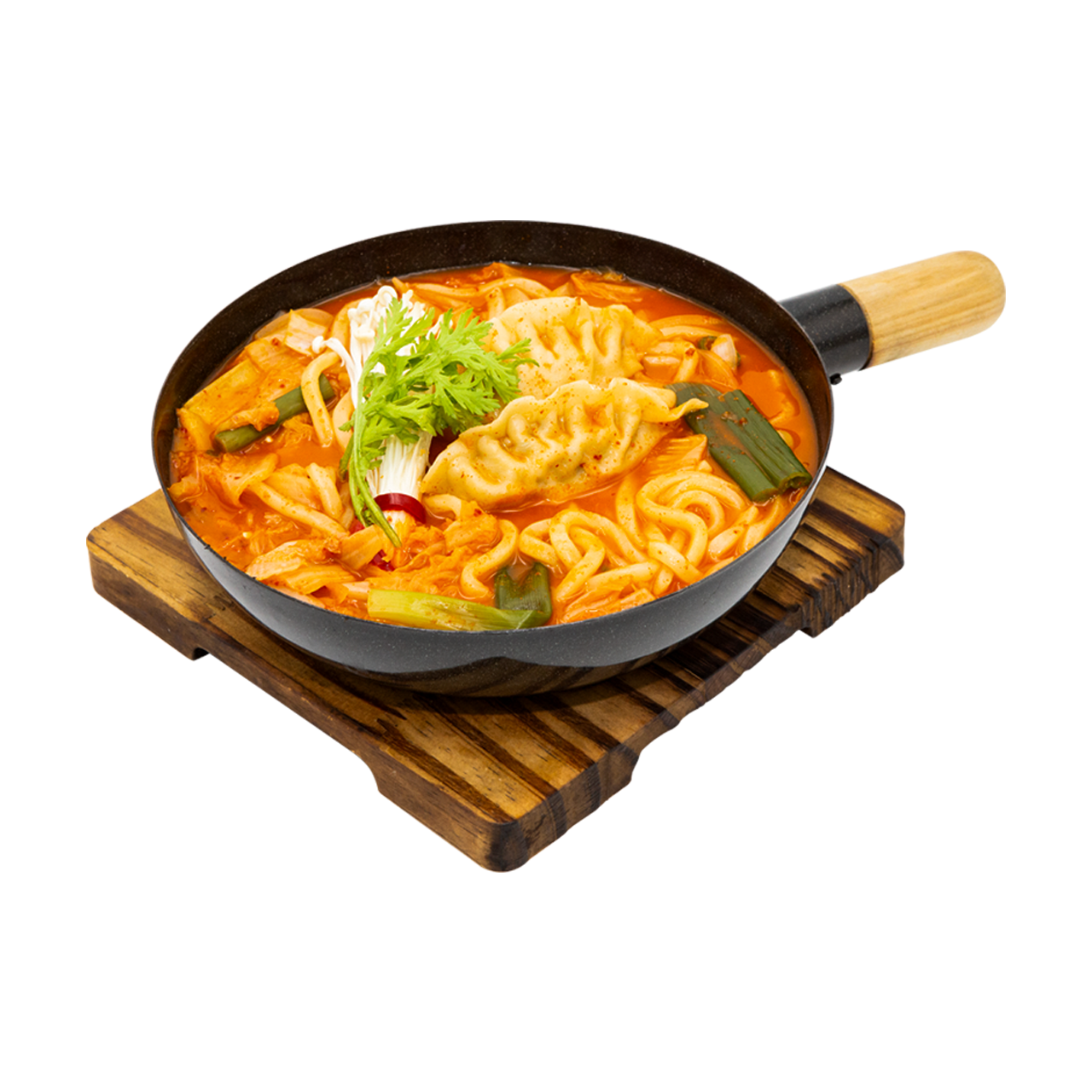 김치 교자 우동
