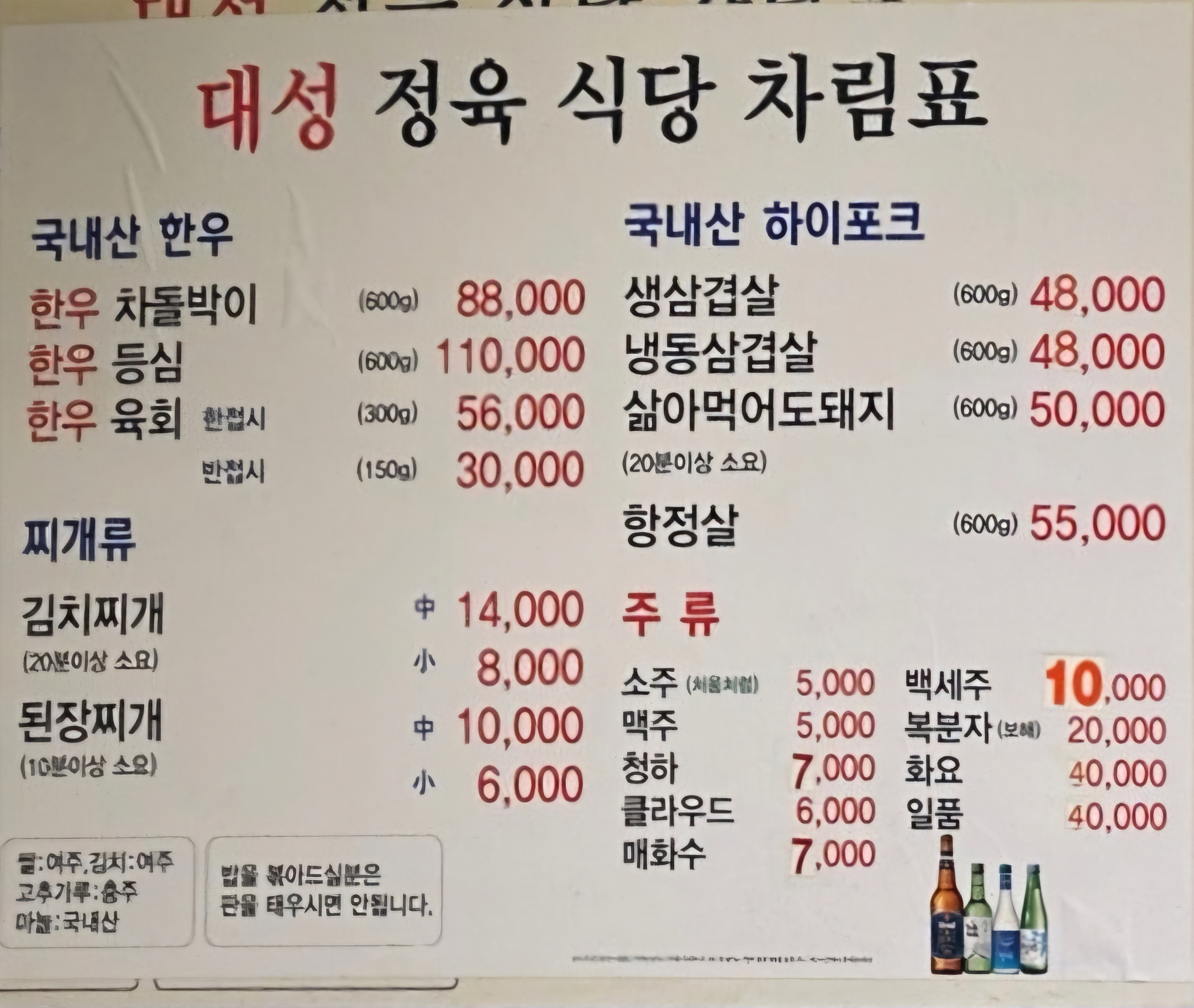 대성정육식당