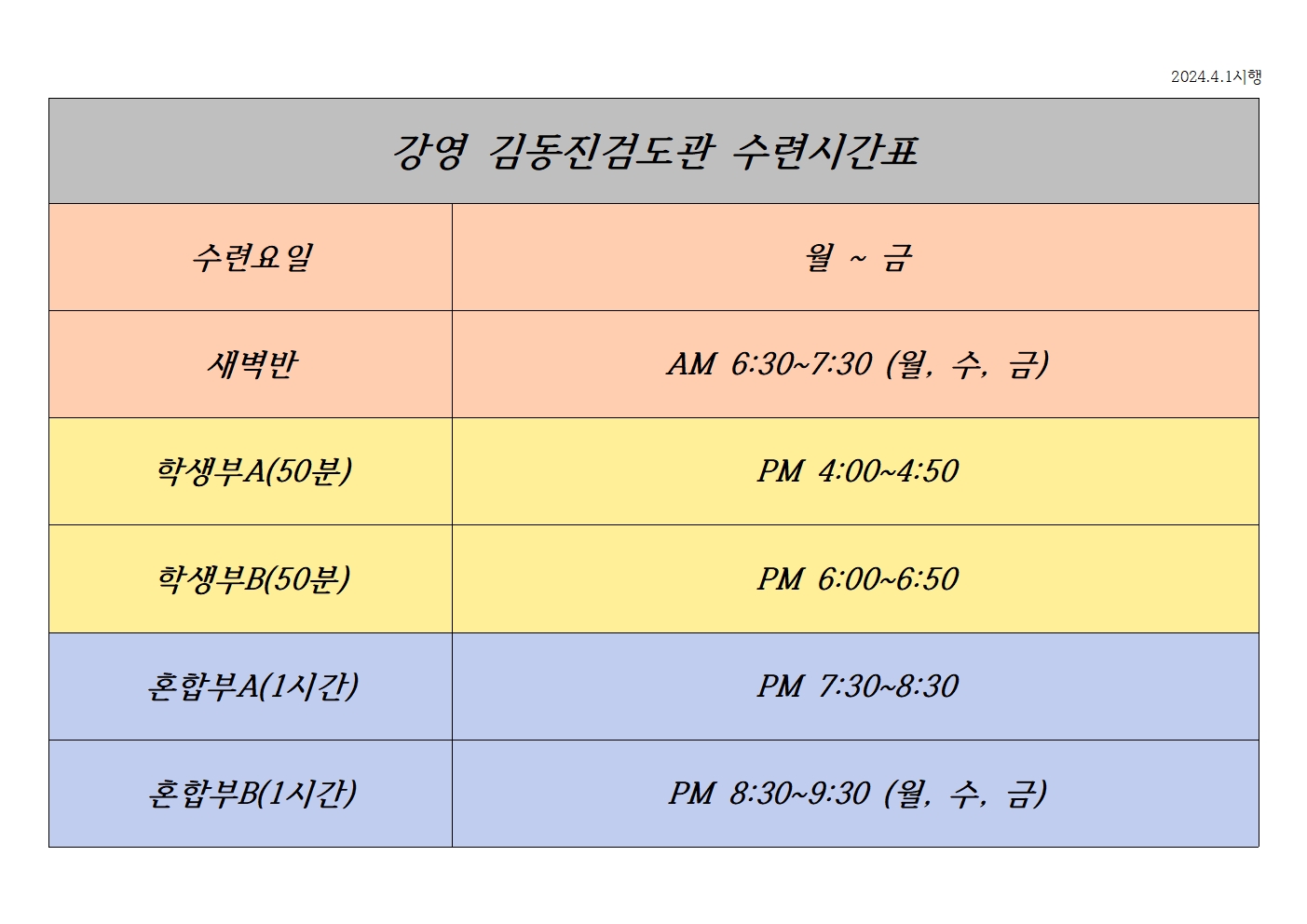 대한검도회 김동진검도관