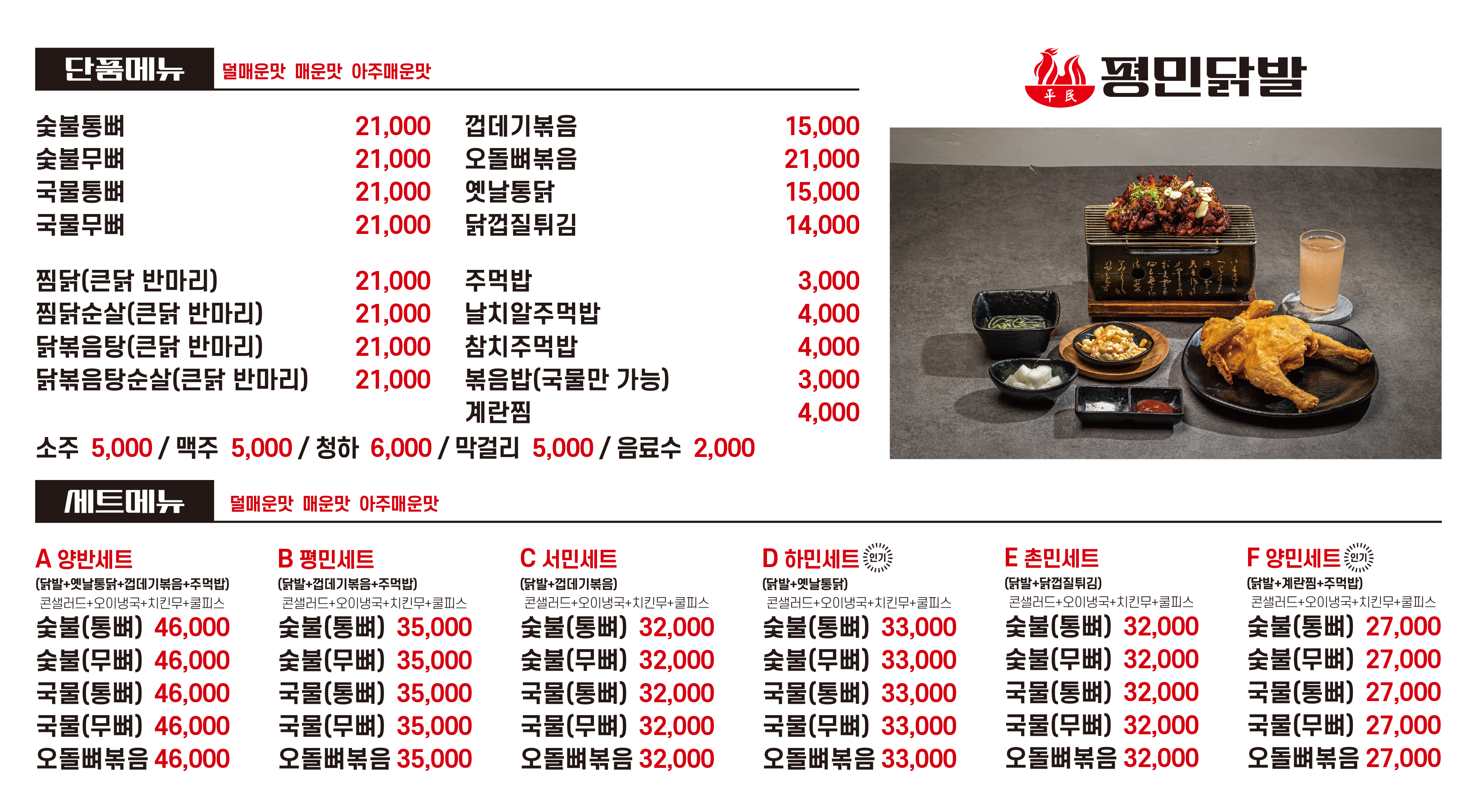평민닭발 천안점
