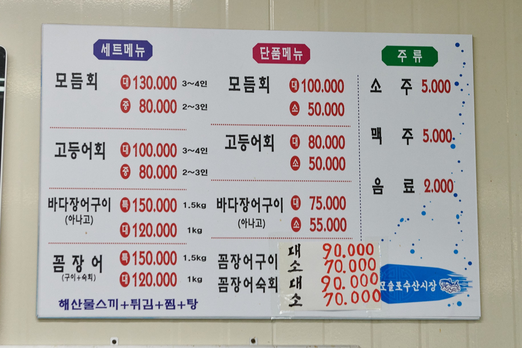 모슬포마라수산시장