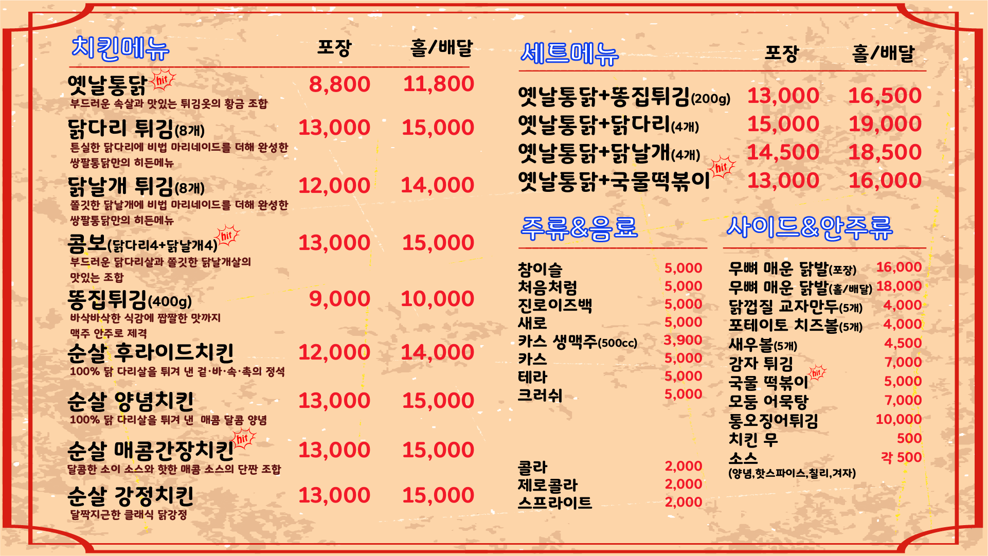 쌍팔통닭 성남본점