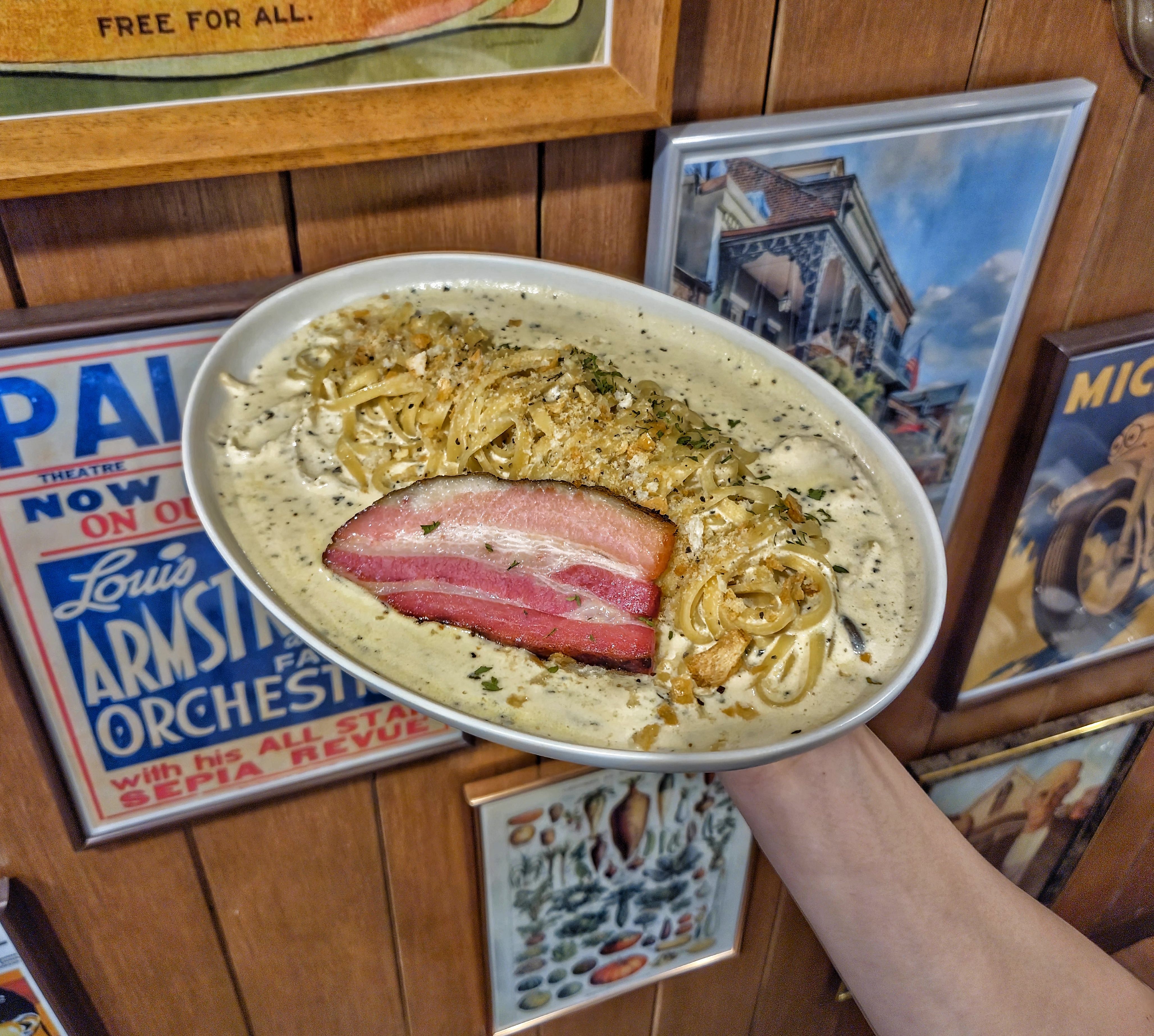 베이컨 크림 파스타(매운맛가능)