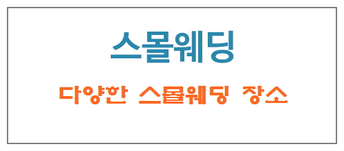 심플 스몰웨딩 대표 이미지