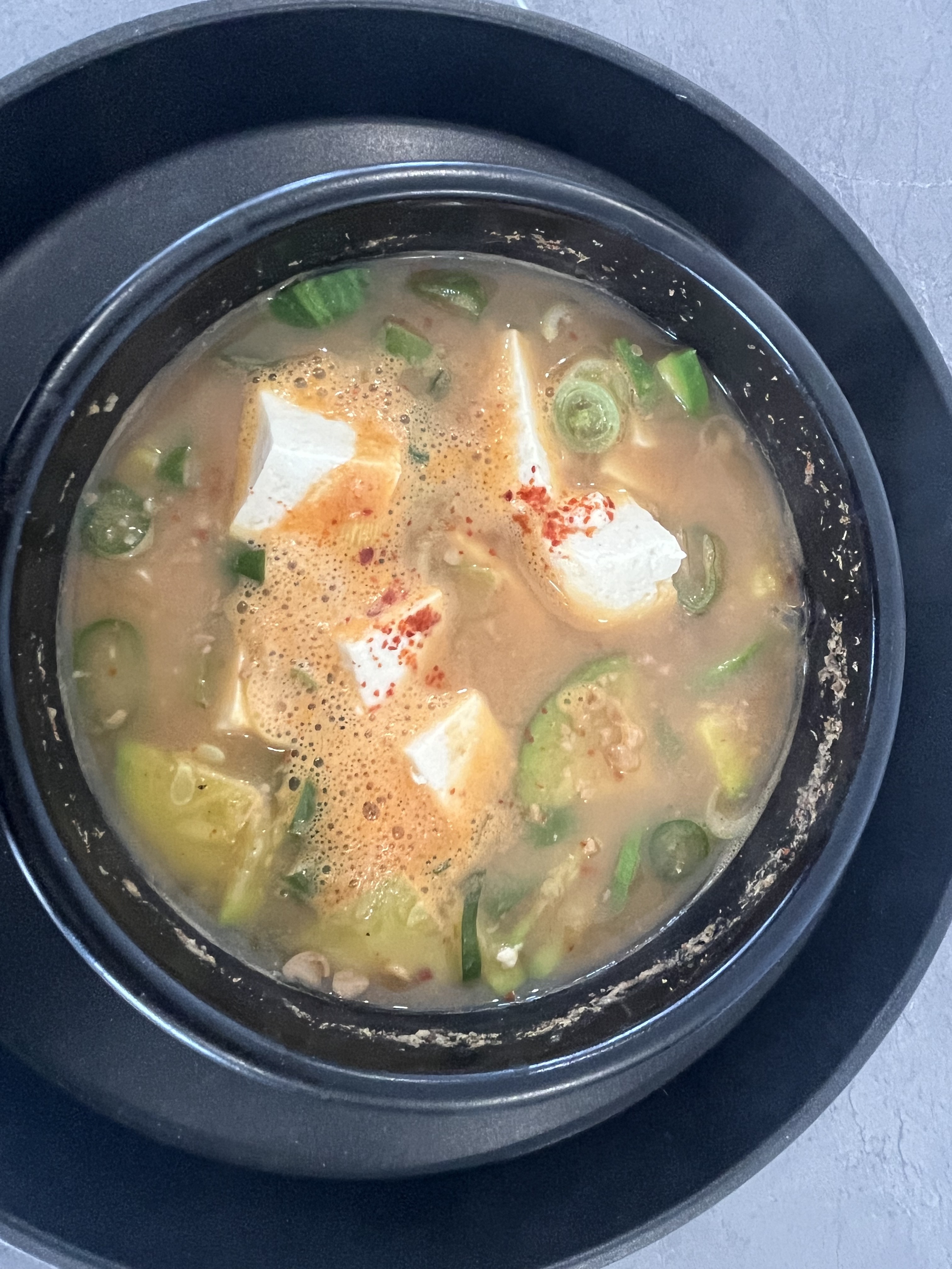 청국장(장콩과 두부국산이에요)