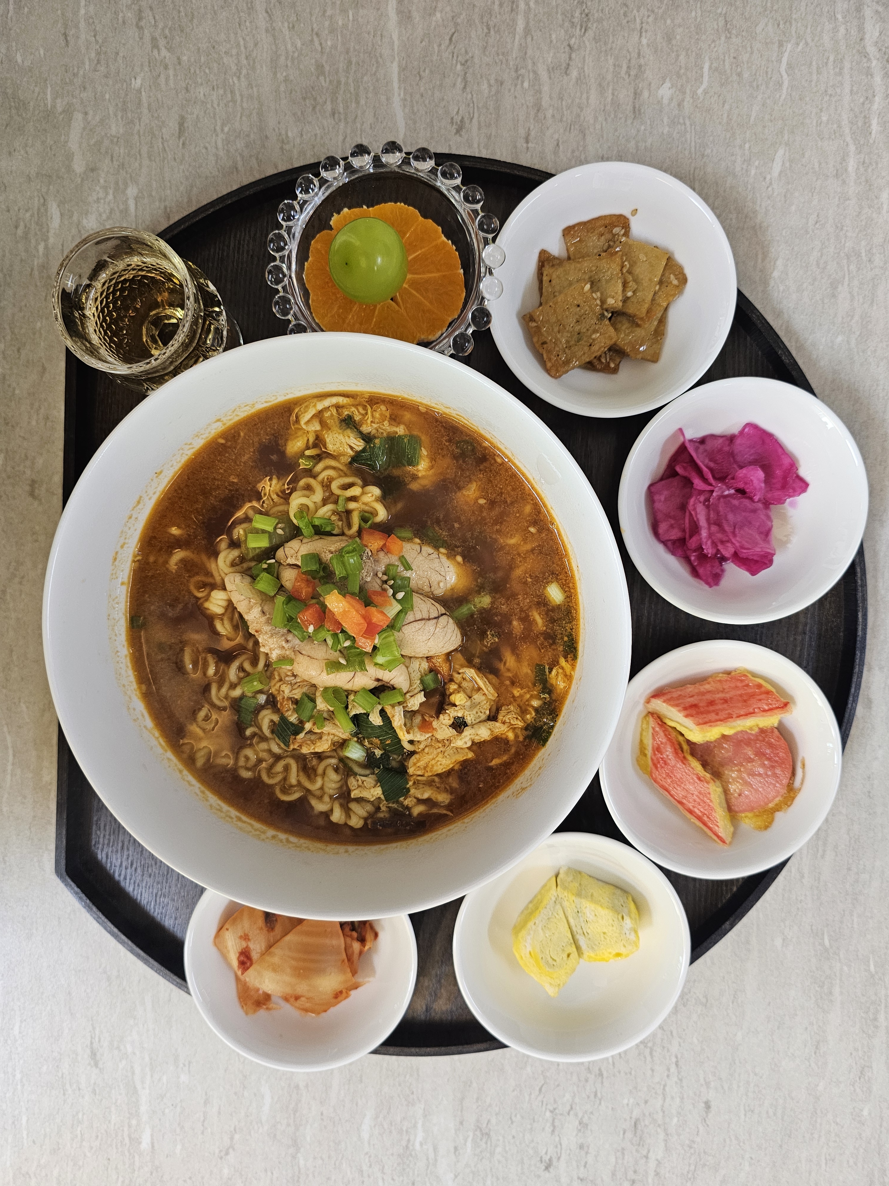 명란라면 정식
