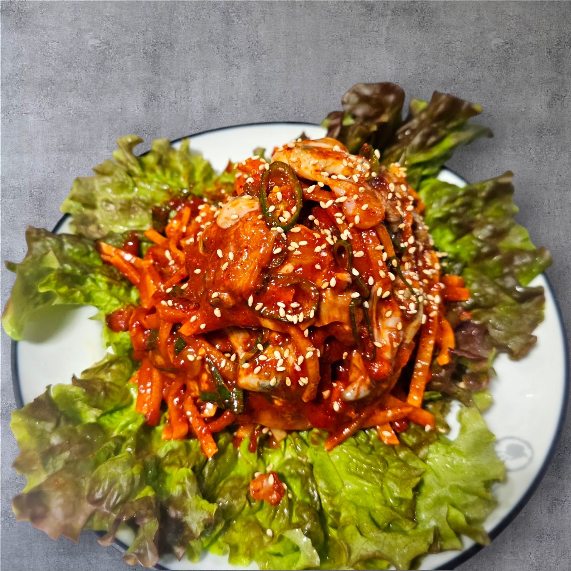 통영굴무침 한접시