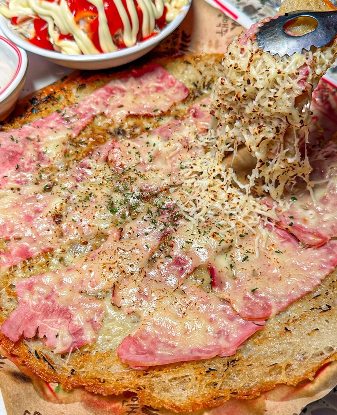 베이컨치즈감자전
