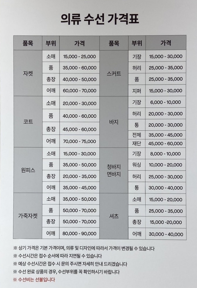 명품수선실