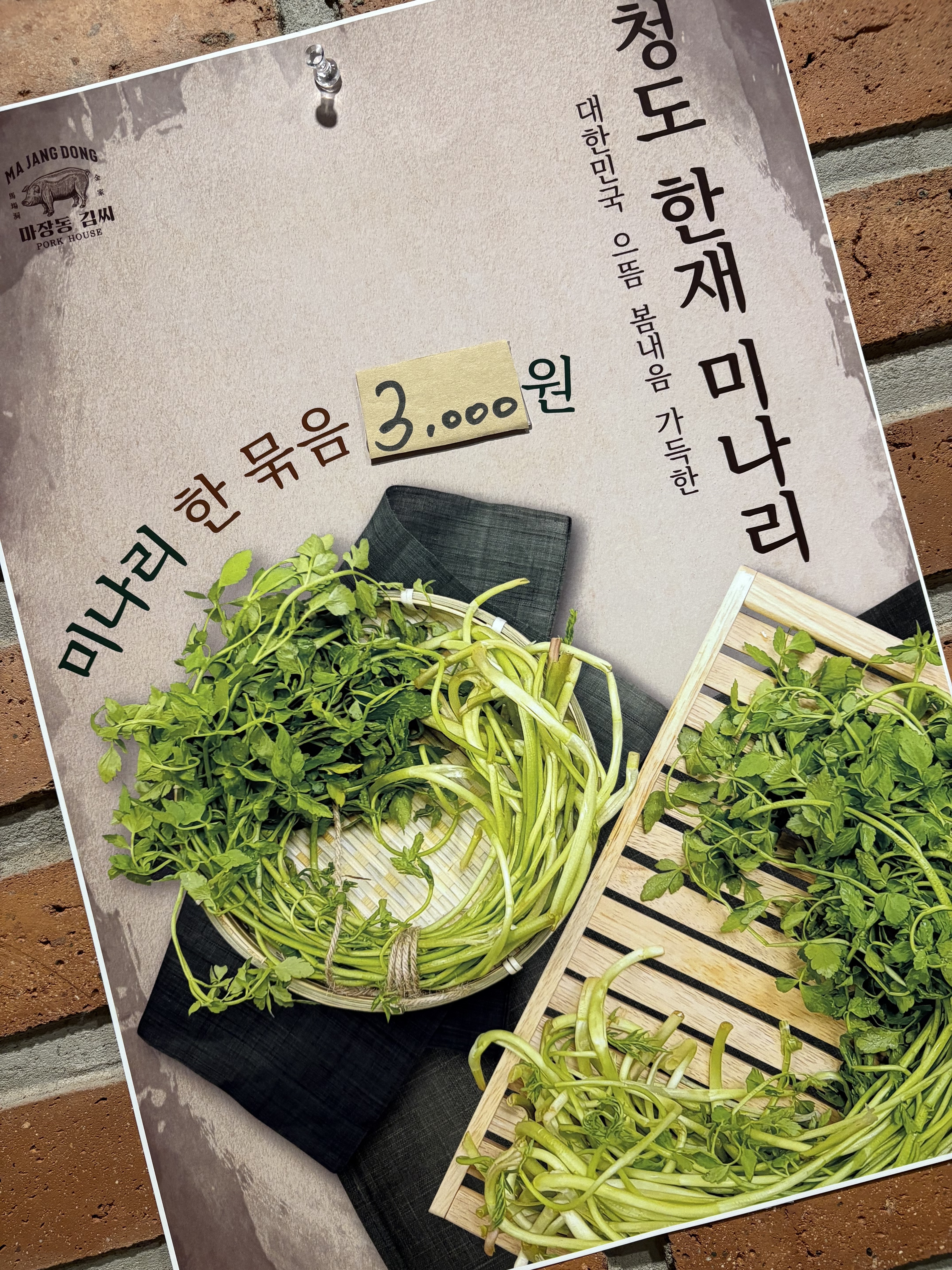 미나리한묶음