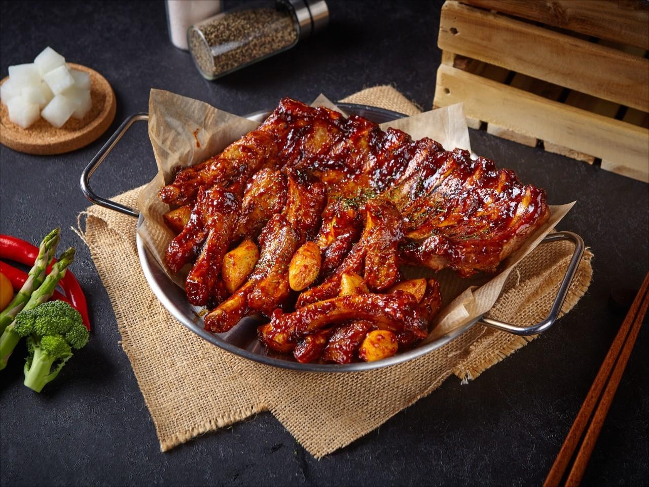쪽갈비에미치닭 신흥점