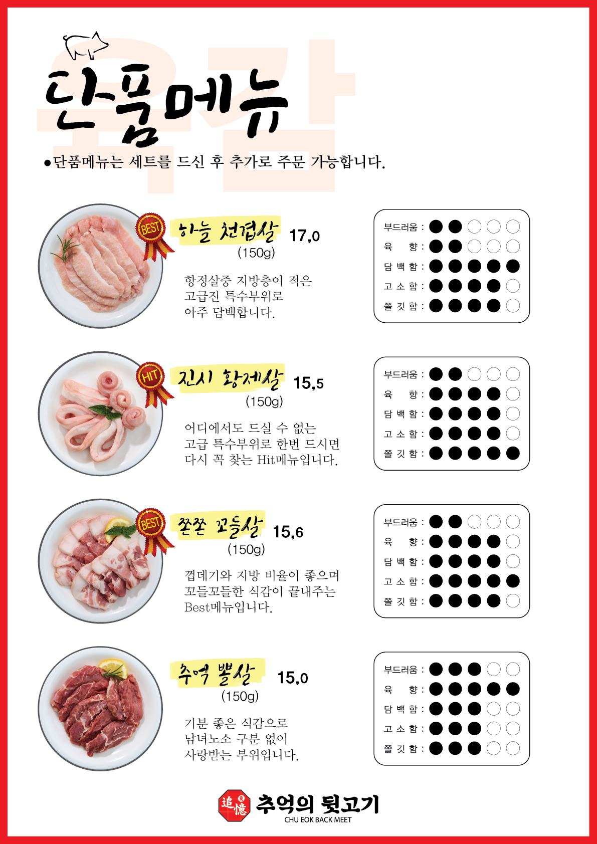 추억의뒷고기 둔촌역점