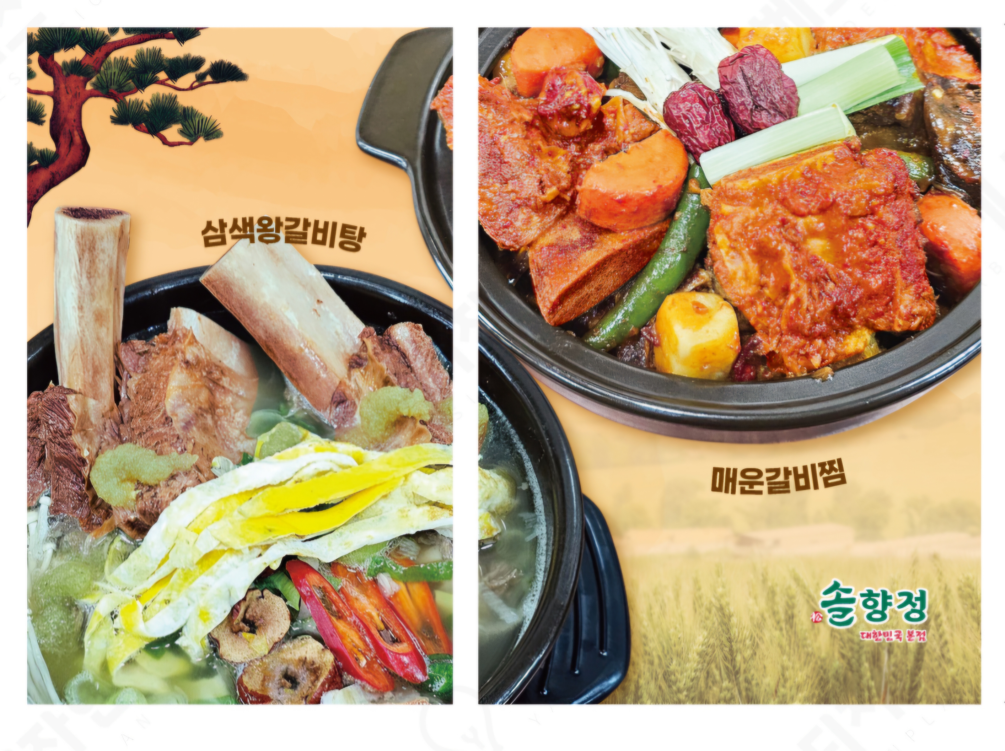 솔향정 삼색 왕갈비탕 대한민국본점
