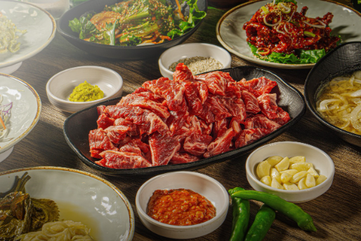 소갈비살 한상