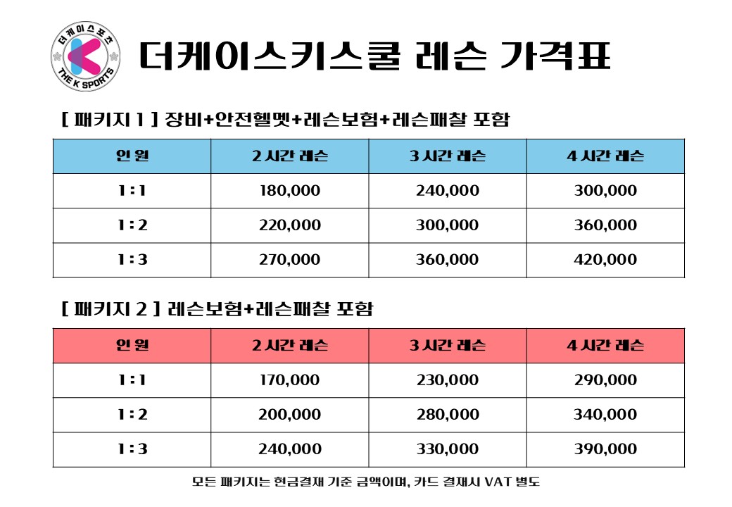 엘리시안 강촌 스키강습 더케이 스키스쿨