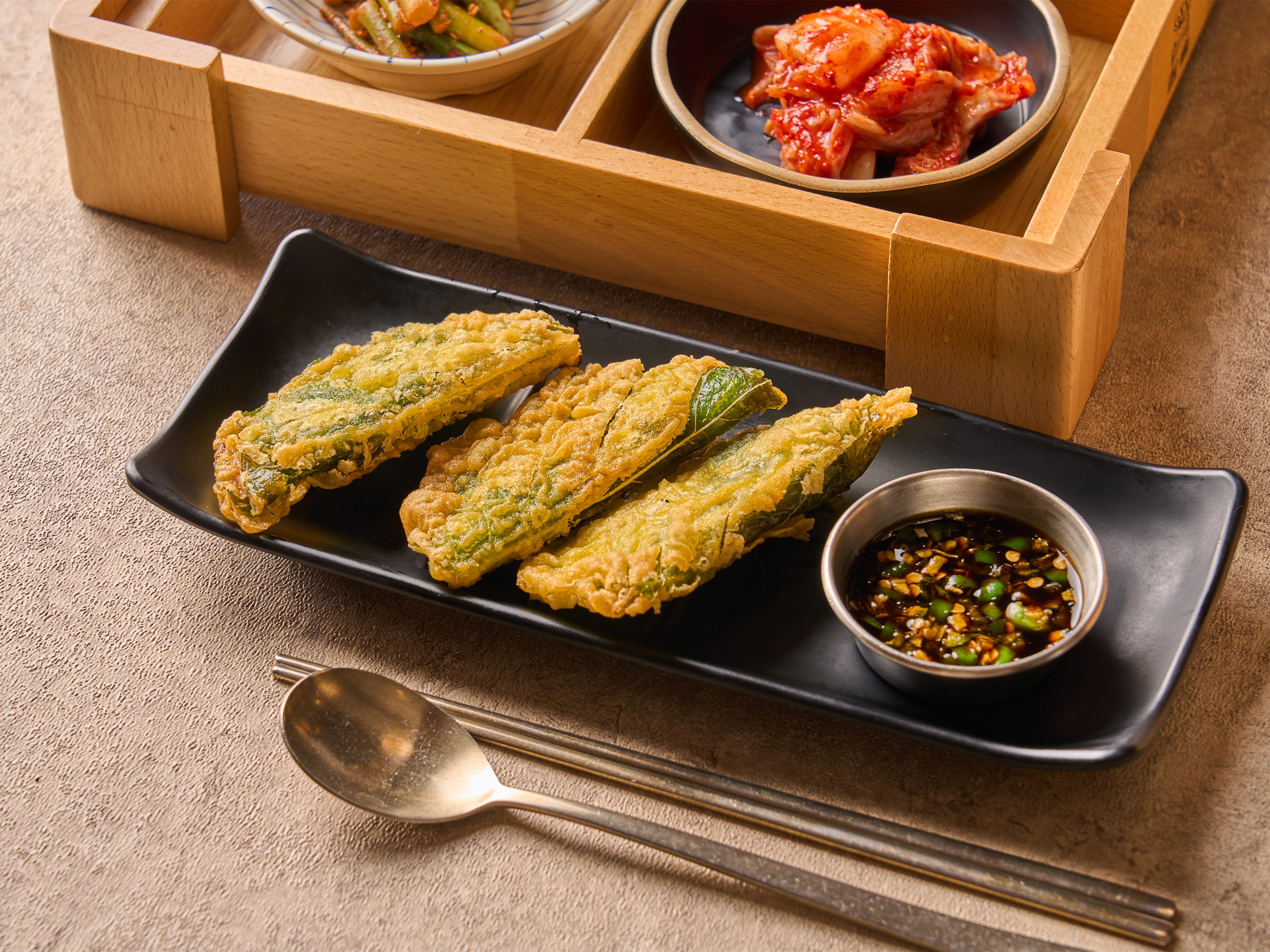깻잎튀김3p