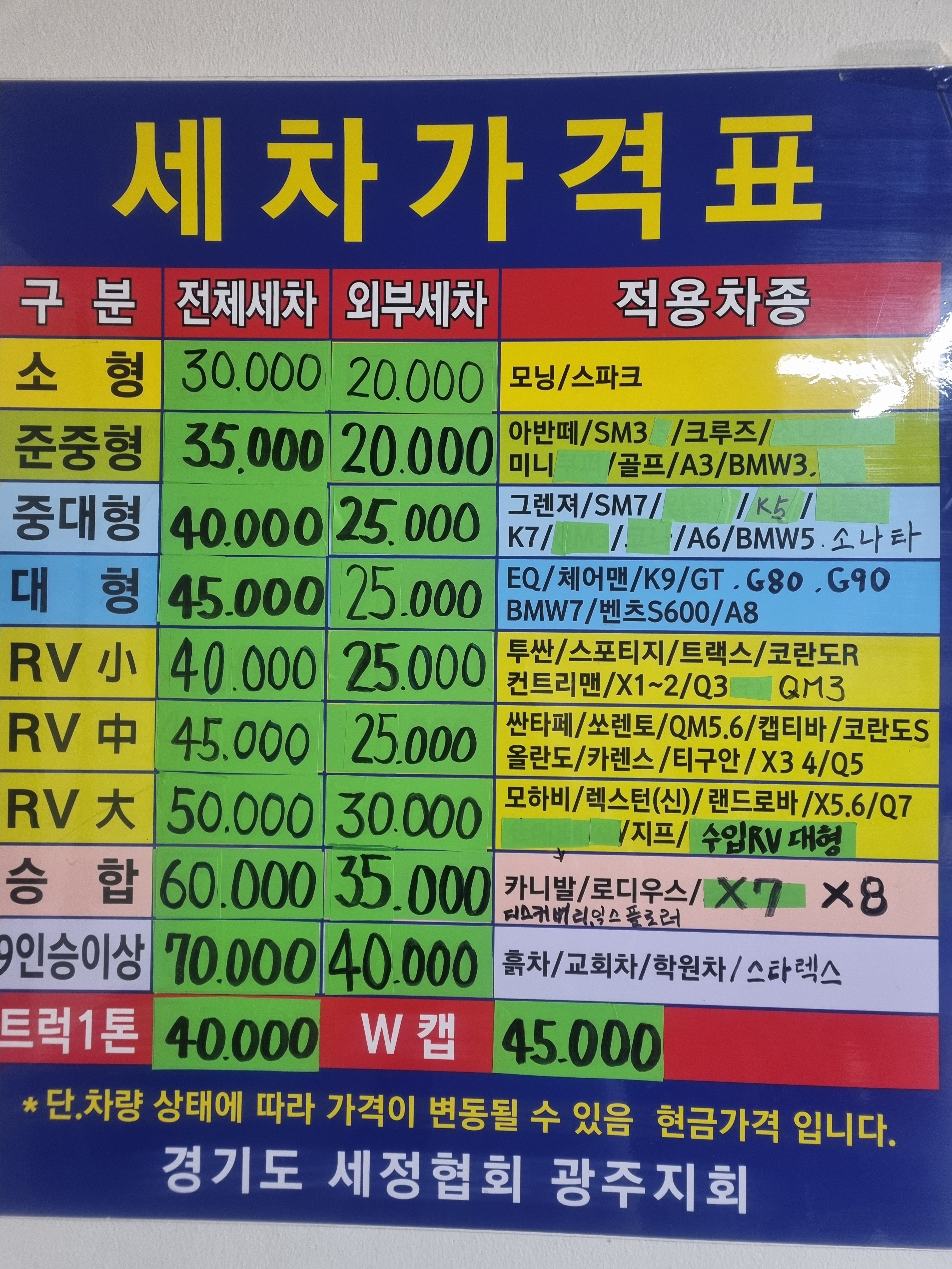 성진손세차장