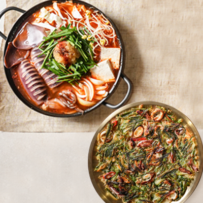 [점심특선] 찌개/왕파전세트(2~3인