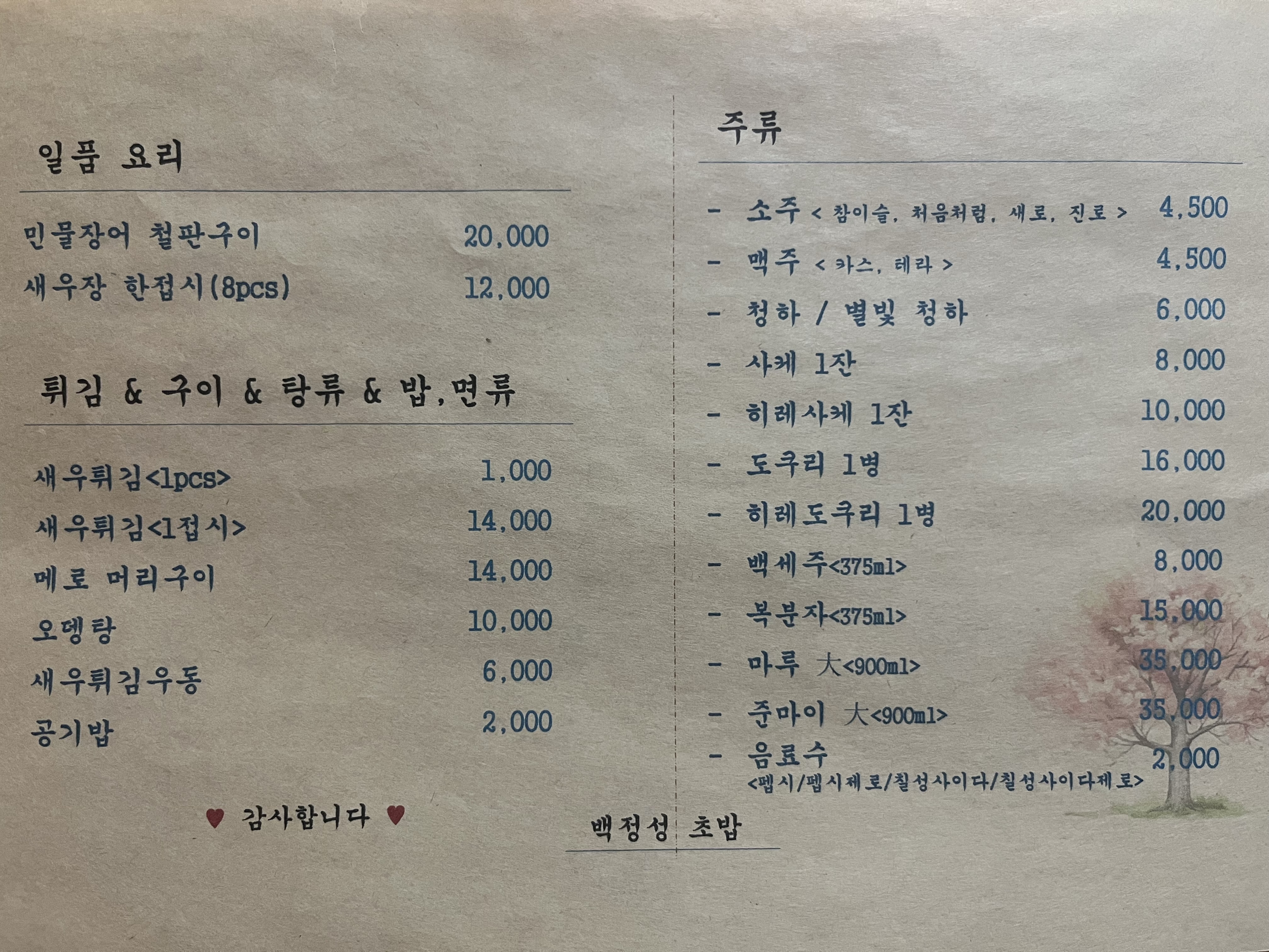 백정성초밥본점
