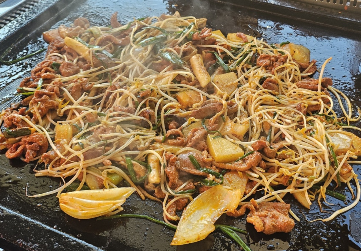 돌판오리(양념/로스/불고기)(대)