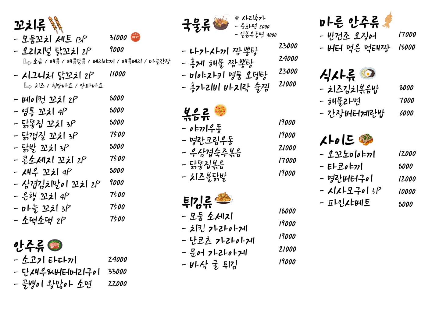 꼬치카야 정도