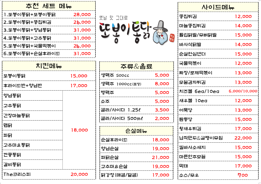 또봉이통닭 성남위례광장점