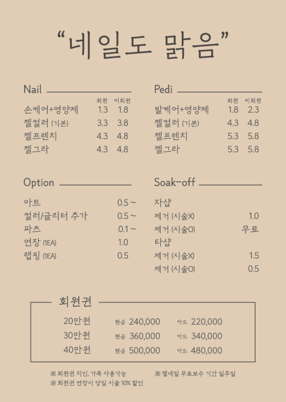 네일도 맑음