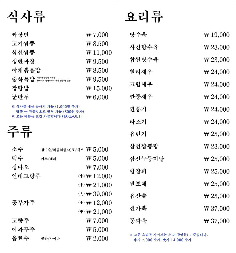 중화미식