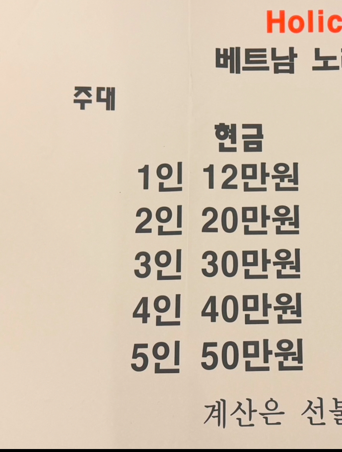 홀릭베트남노래방