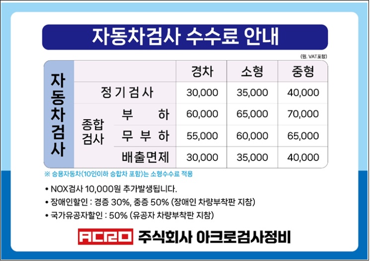 아크로검사정비