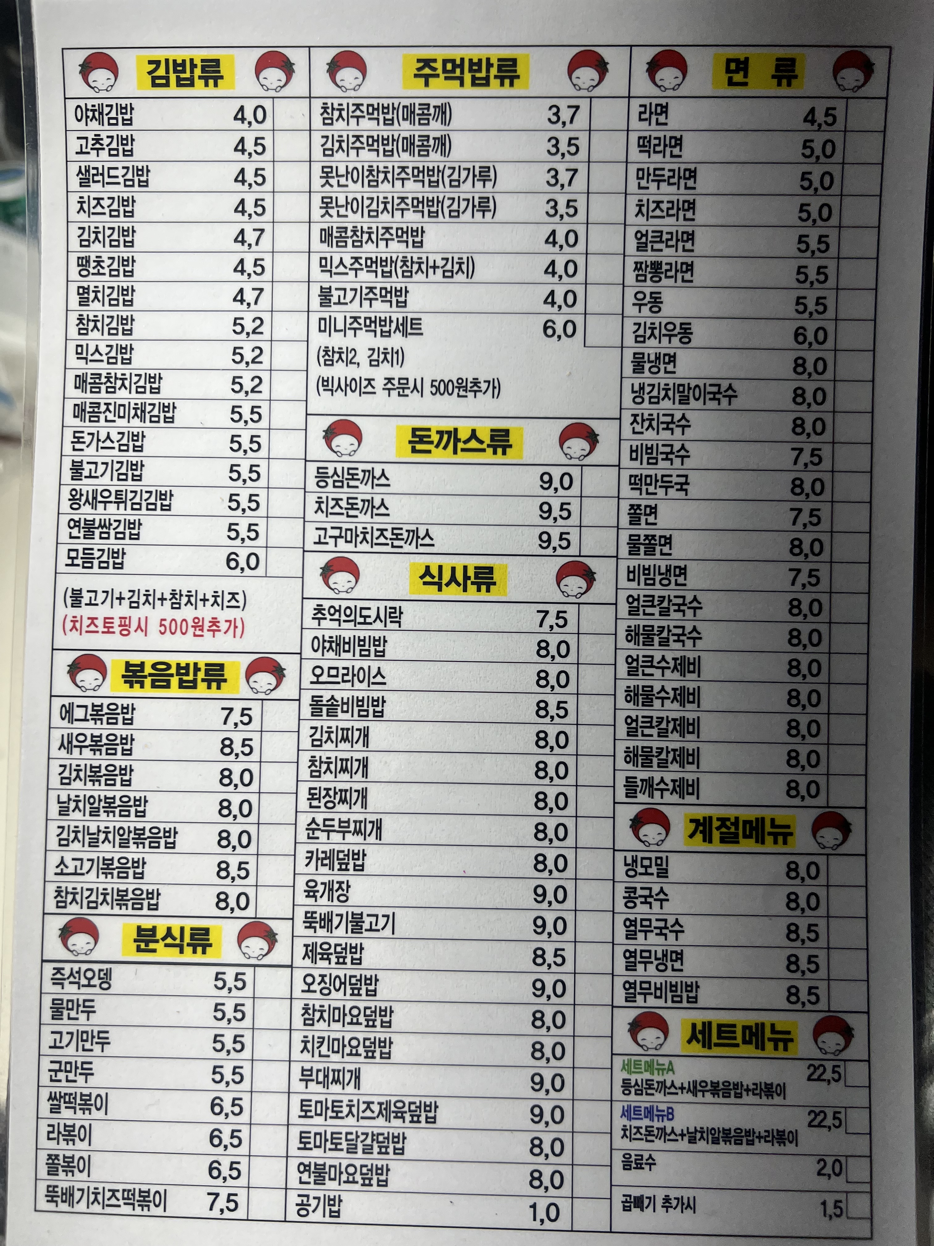 토마토김밥 서울문래점