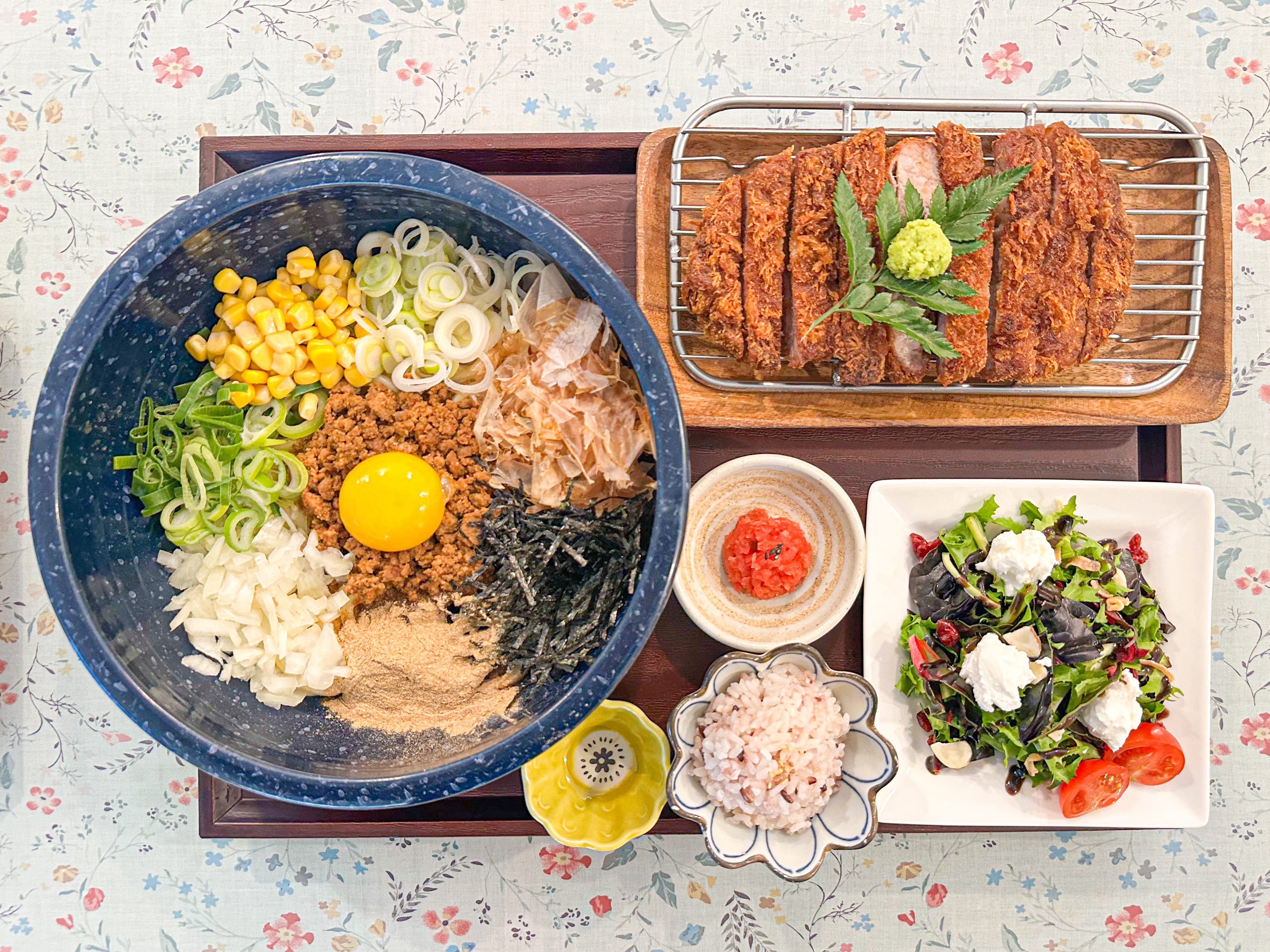 마제소바정식 200g+리코타치즈샐러드
