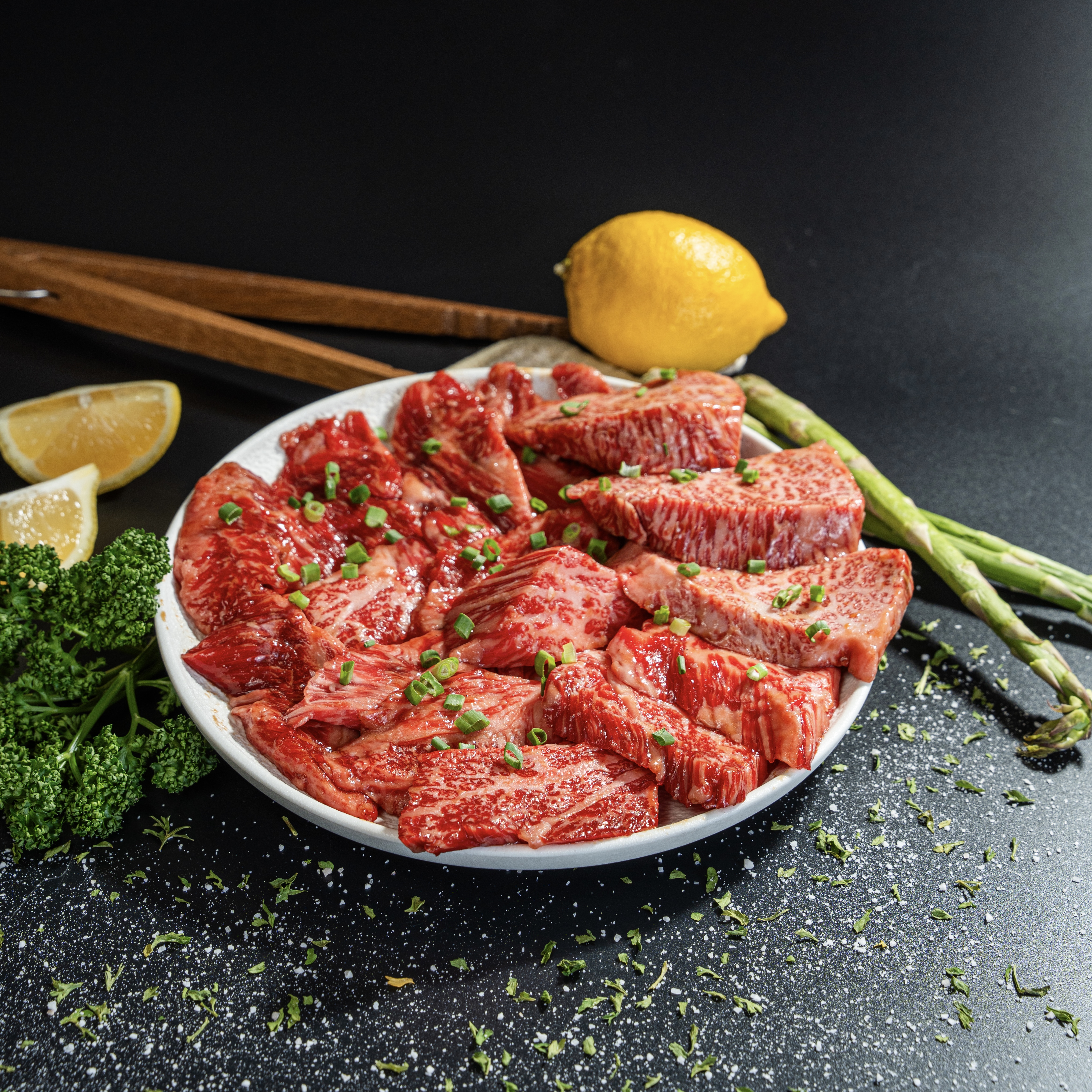 1++한우 갈비+살치(양념) 100g