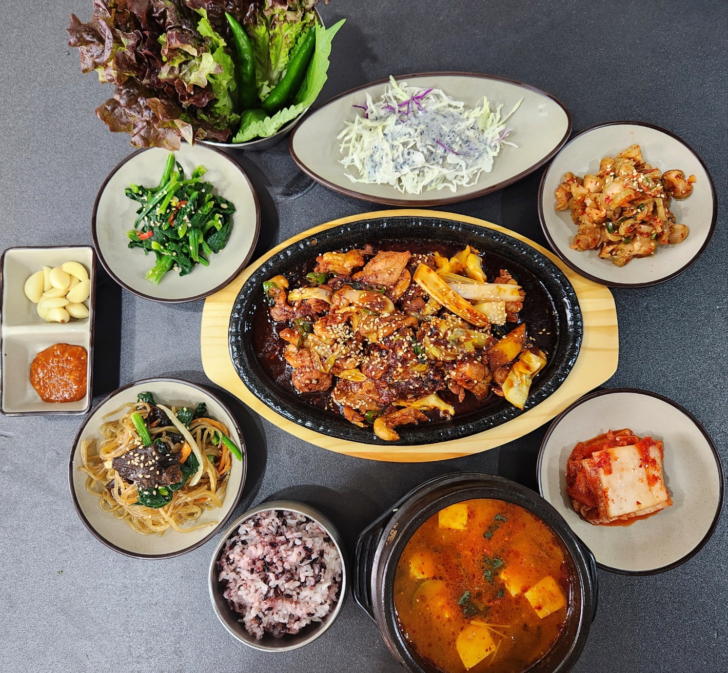 오리 제육 정식 (점심)