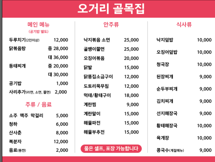 오거리골목집