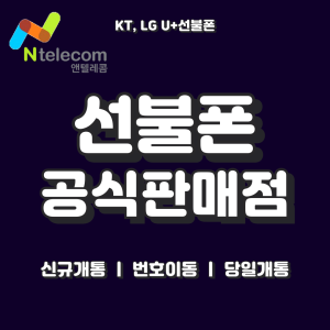 앤텔레콤 선불폰 선불유심 빠른개통