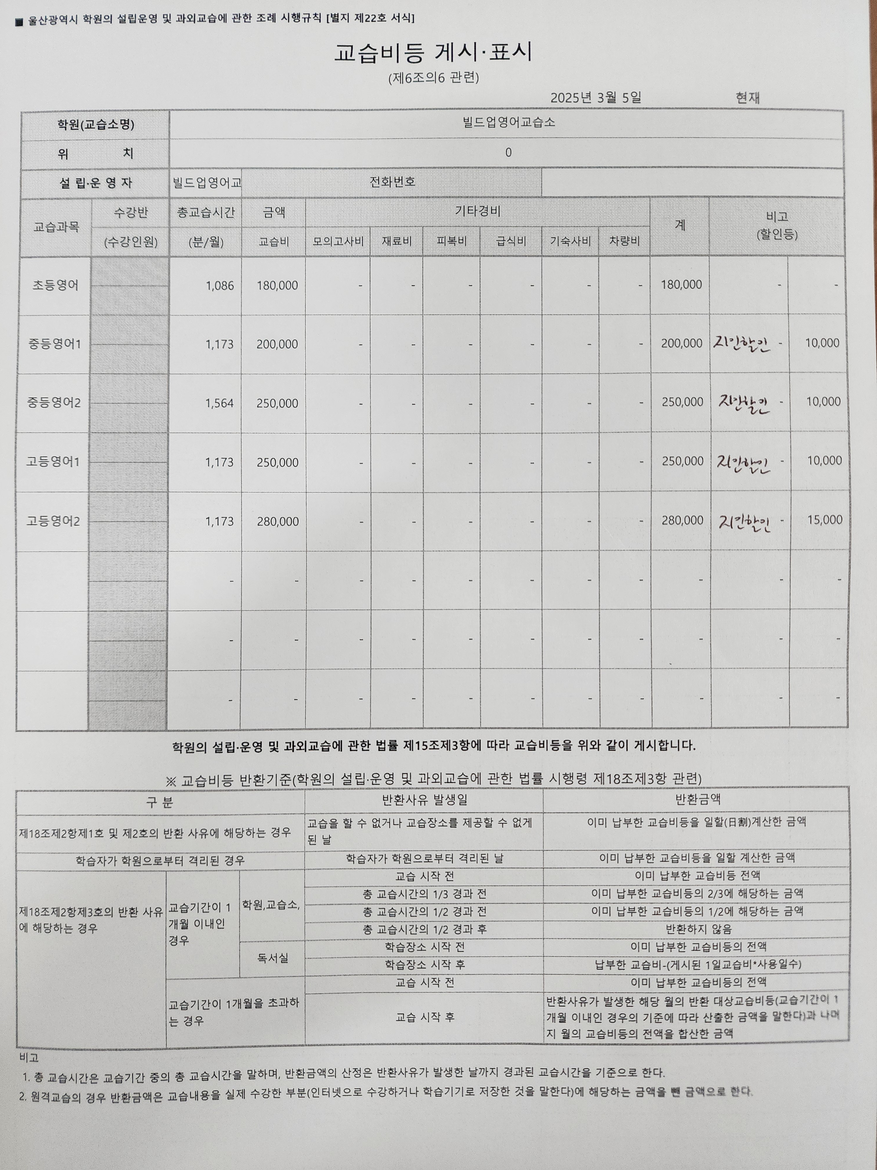 빌드업영어교습소