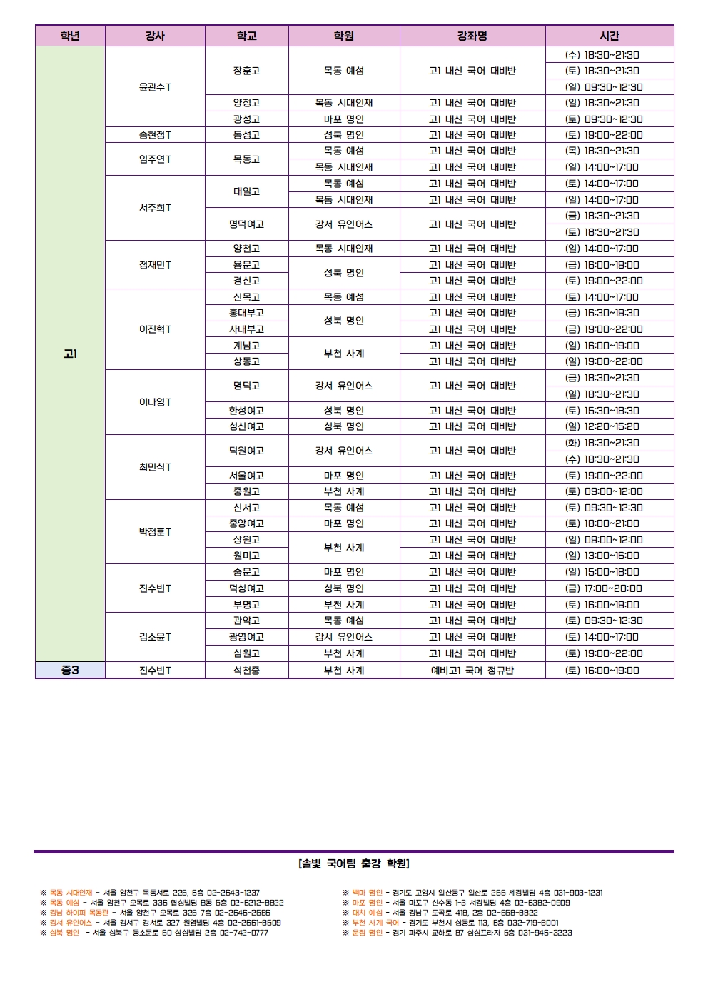 솔빛국어연구소