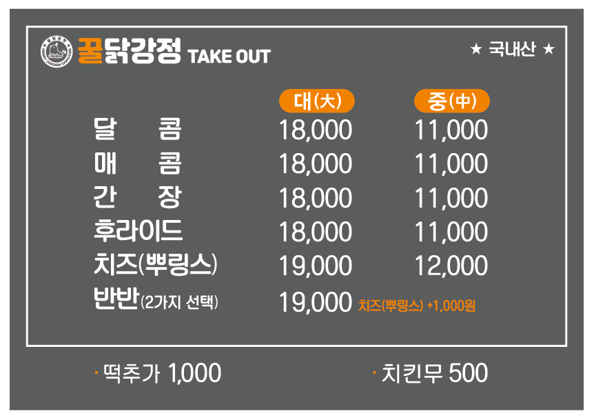 꿀닭강정