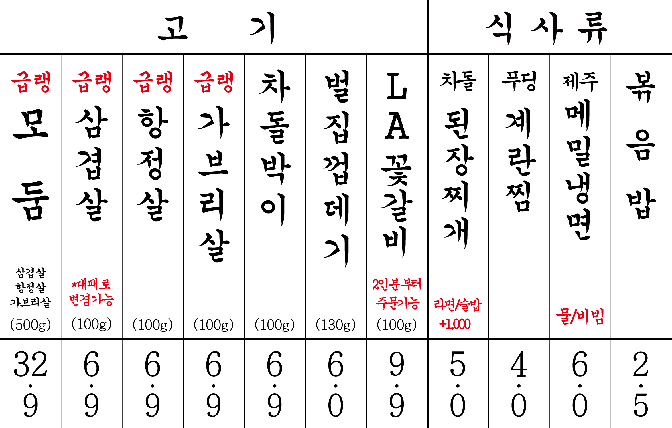 부원냉삼집 장림점