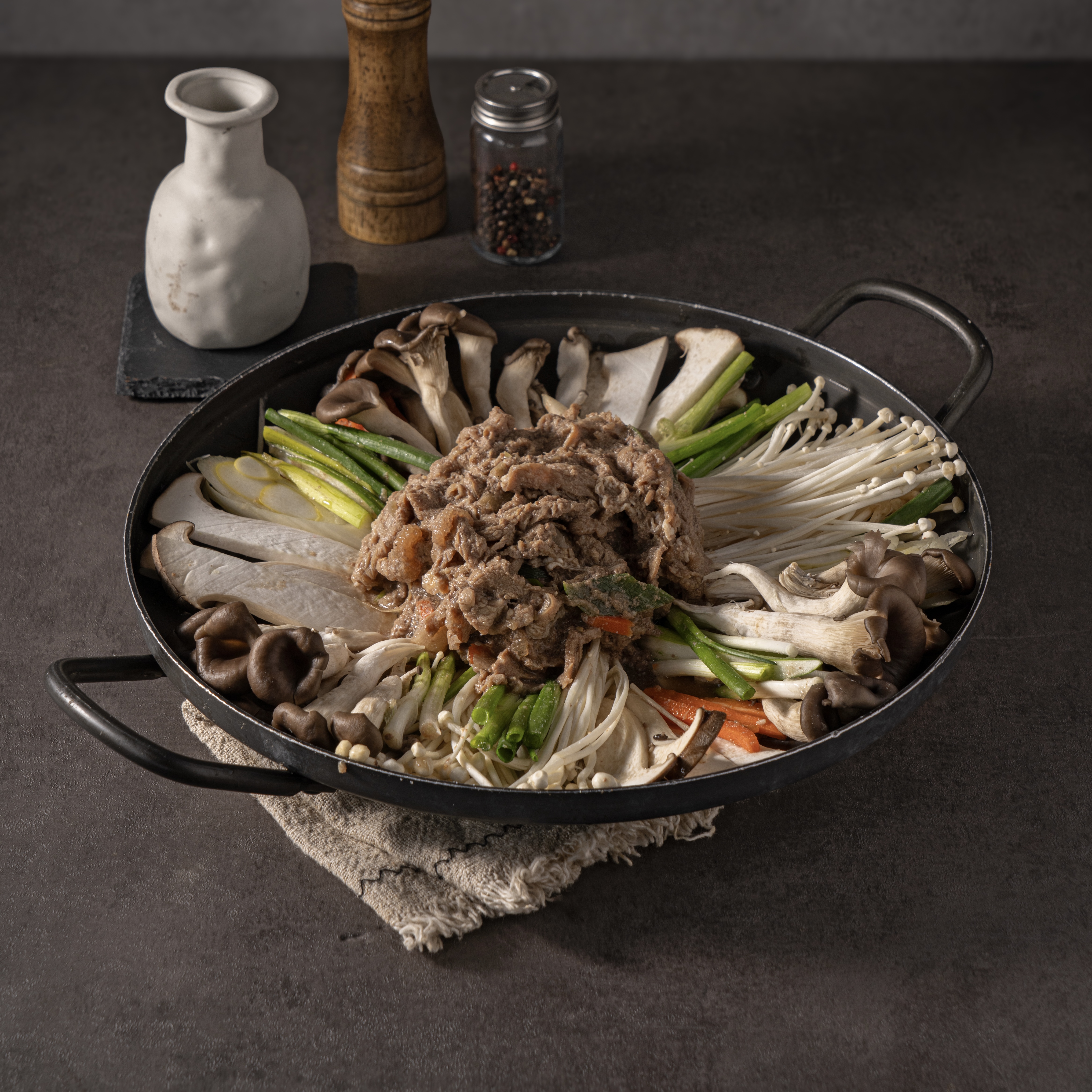 버섯불고기 전골