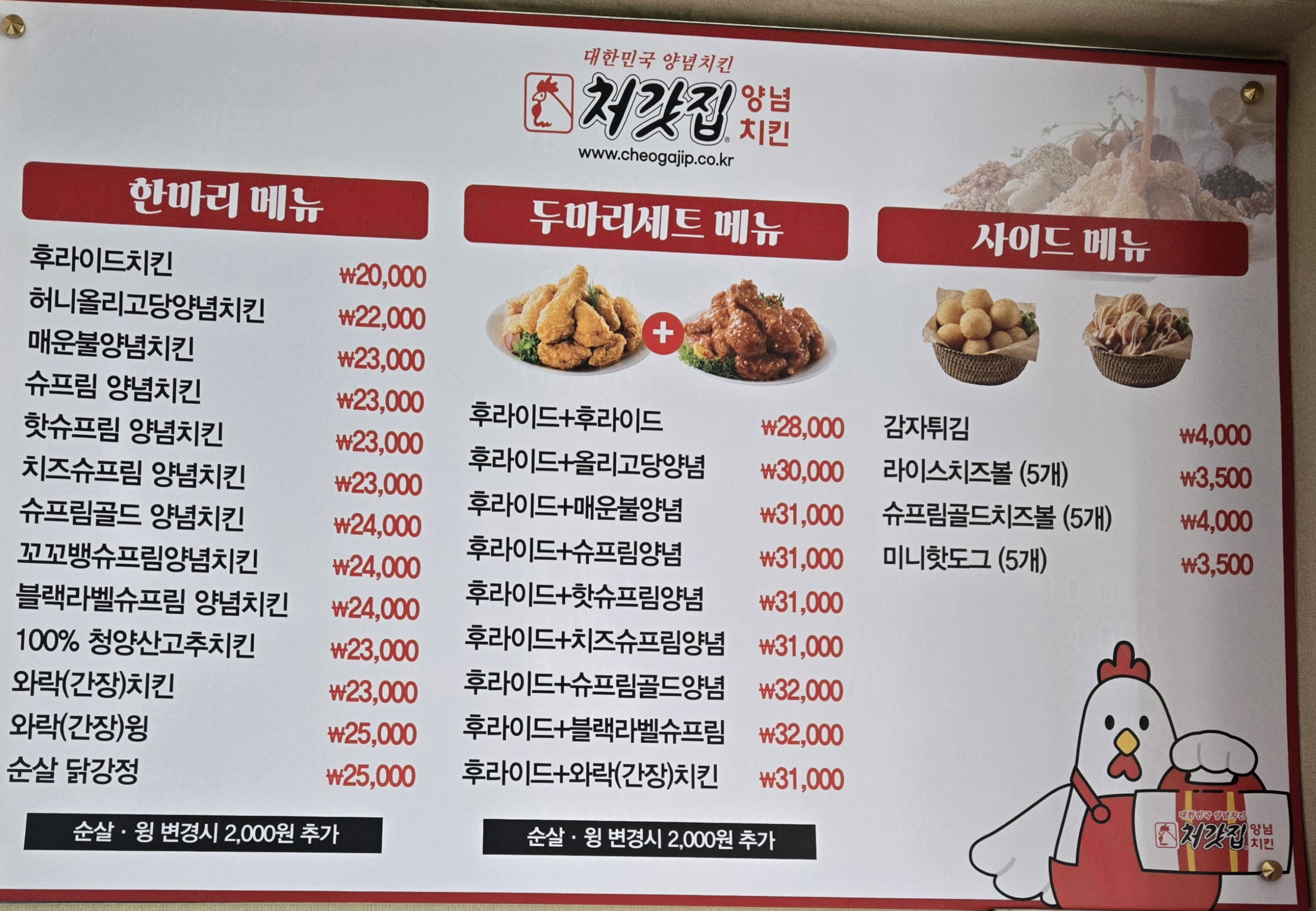 처갓집양념치킨 천곡점