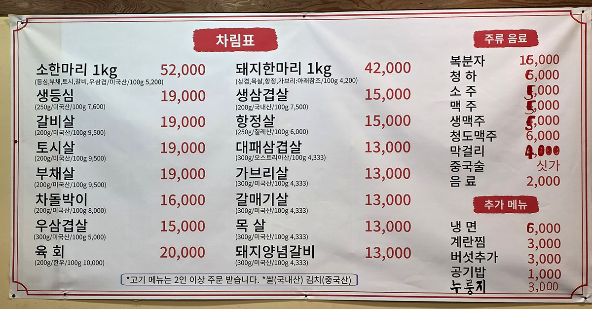 정박사정육식당 대림점