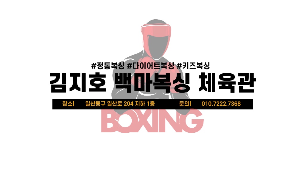 경기도 고양시 일산동구 복싱체육관 김지호 백마복싱 내부 모습 3