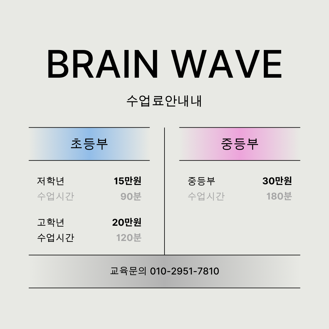 브레인웨이브 수학교습소