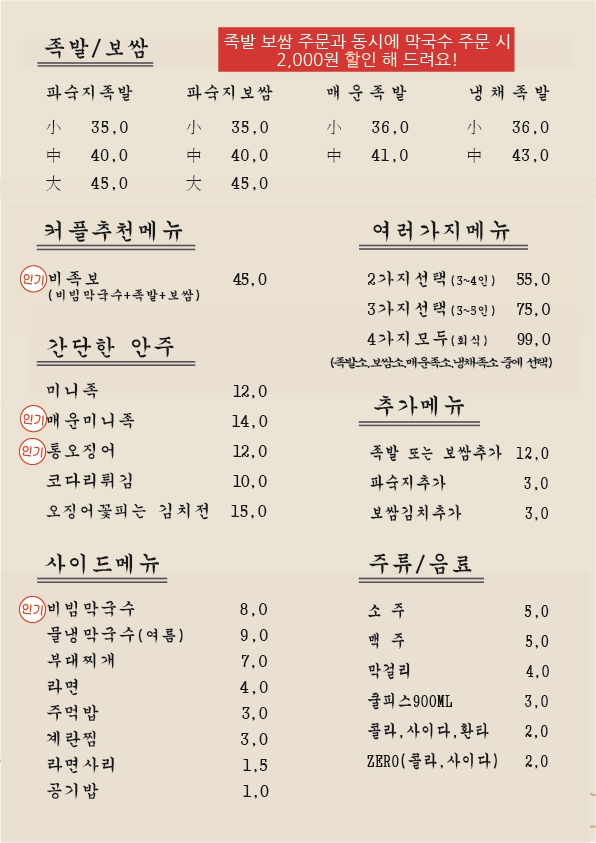 백족발 첨단본점